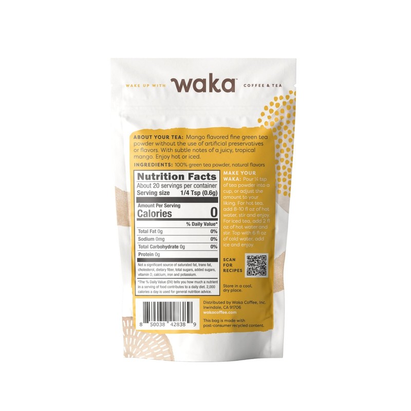 Concentrated Green Tea Powder Sample Bundle - Unsweetened, No Sugar Added - 6 Pa gallery