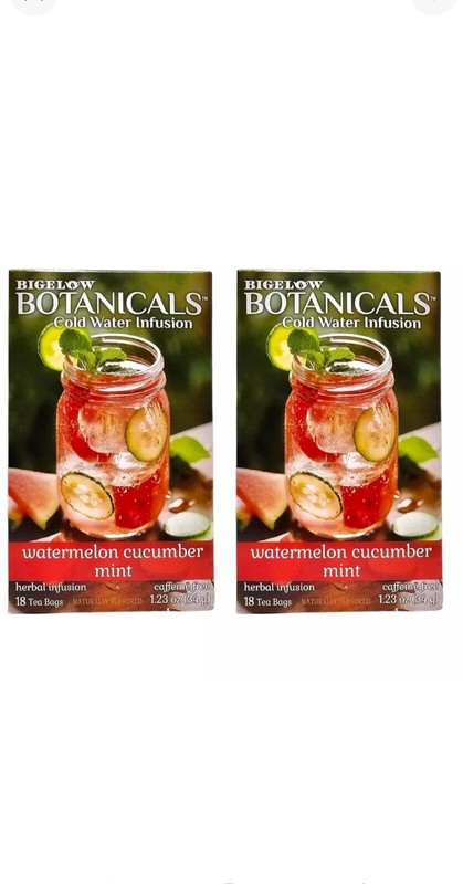 Bigelow Botanicals Watermelon Cucumber Mint Cold Water Herbal Pack Of 2 Ex:04/26