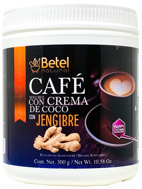 Premium Instant Coffee with Ginger (Jengibre) by Betel Natural – 100% Vegan