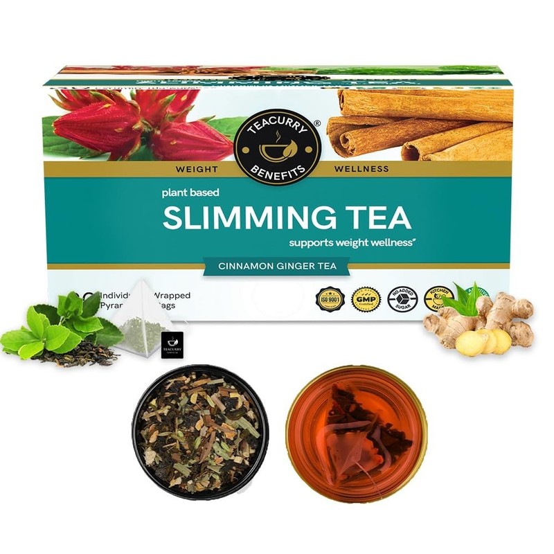 TEACURRY Slimming Tea For Weight Management (30 Tea Bags, 1 Month Pack) unisex gallery