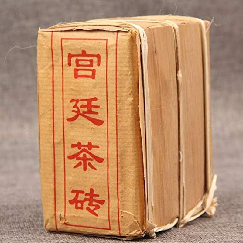 Yunnan Ripe Puer Brick Tea Aged Cooked Pu Er Gongting Puerh Tea 100g x 5 Pcs