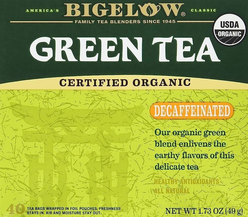 Bigelow Organic Decaffeinated Green Tea – 40 Bags