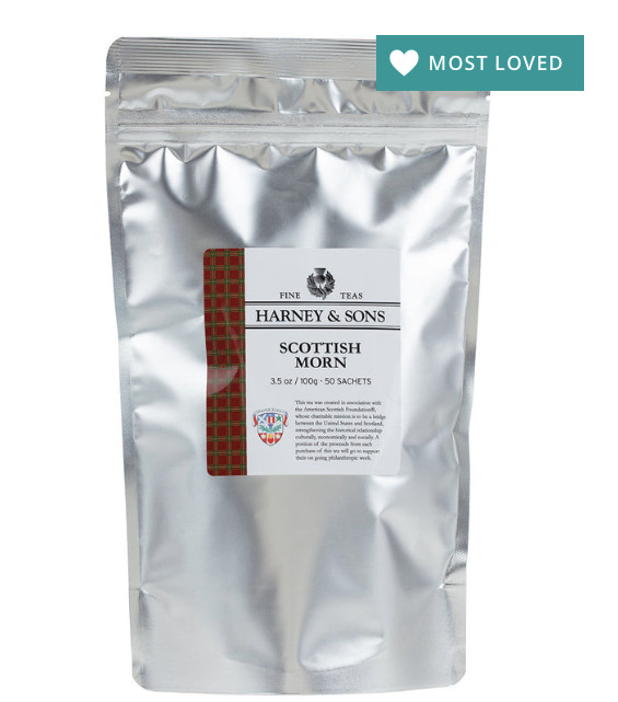 Harney & Sons SCOTTISH MORN Tea 50 ct Sachet Bulk Bag