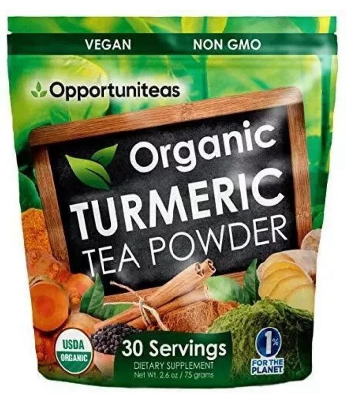Organic Turmeric Tea Powder – Matcha Green Tea, Turmeric, Cinnamon, Ginger,