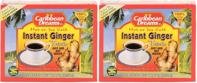 Caribbean Dreams Instant Ginger Tea Un-Sweetened 14 Sachets gallery