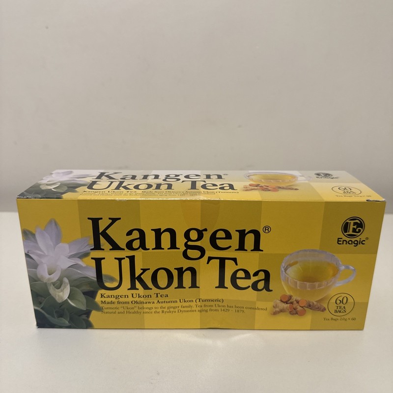 Kangen Ukon Turmeric tea 60bags 100% Organic By Enagic Sealed New Exp 6/12/27 AS