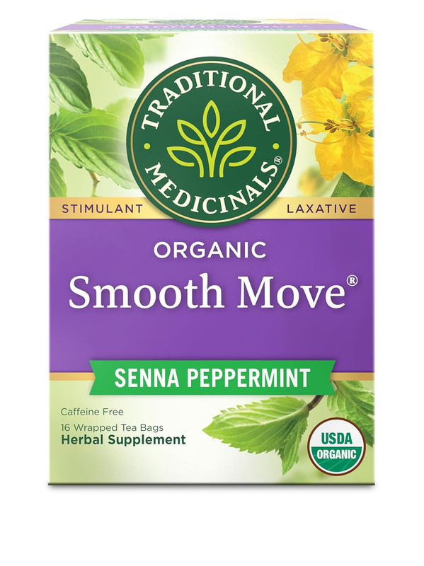 Organic, Smooth Move Tea, Peppermint & Senna - Helps Relieve Constipation Ove... gallery