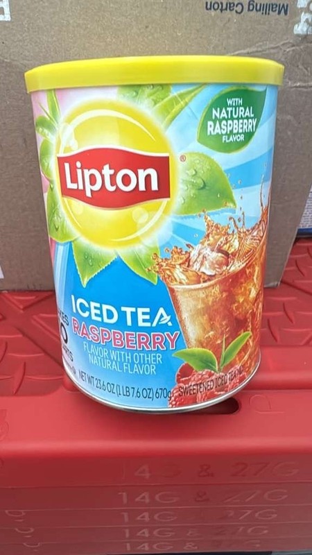 Lipton Iced Tea Raspberry Iced Tea Mix, Makes 10 Quarts NEW HTF Exp 05/27 gallery