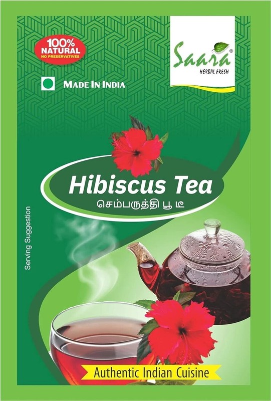 SAARA Hibiscus Flower Tea (Reduces Blood Sugar),100g Free Shipping World Wide