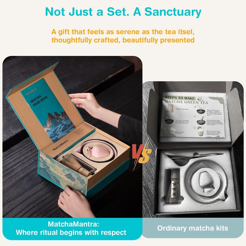 Premium Matcha Ceremony Set – Complete 9-Pcs Ritual Kit – Presented in Luxury... gallery