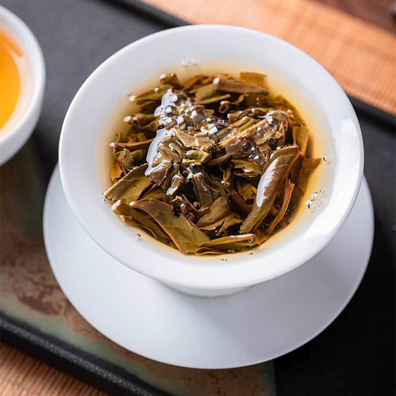 200g Pu'er Tea Yunnan Menghai Raw Pu-erh Tea Large Leaf Species Compressed Tea gallery