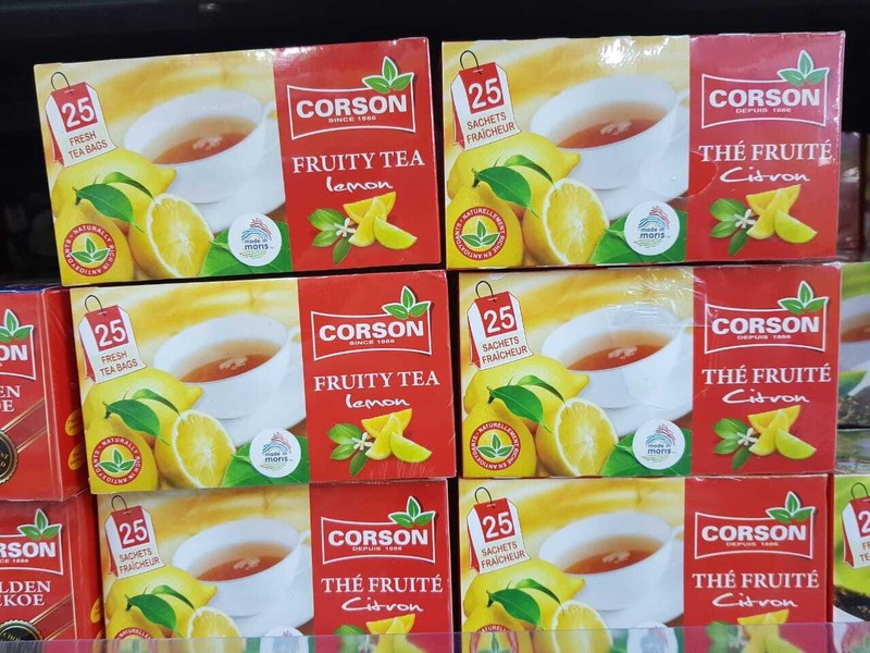 Mauritius Corson Fruity Tea Lemon Flavor 25 Fresh Tea Bags 50g Corson Tea Citron