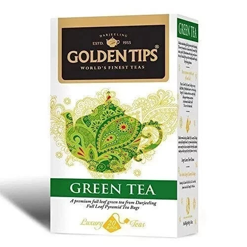 Golden Tips Healthy/Natural and Organic Garden Fresh Darjeeling Green Tea 40g