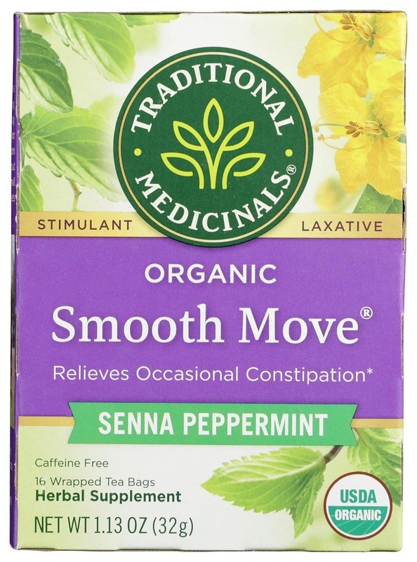 Caffeine-Free Smooth Move Peppermint Tea - 16 Bags for Gentle Overnight Relief gallery