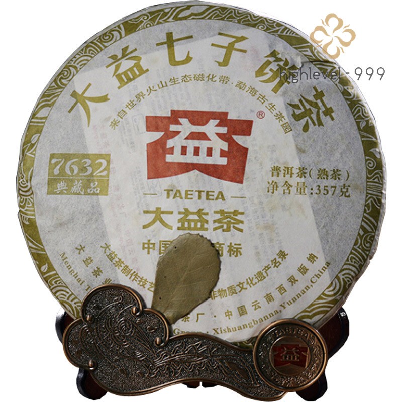 TAETEA 7632 Collection * 2012 Yunnan Menghai Dayi Puer Ripe Pu-erh Tea 357g 201
