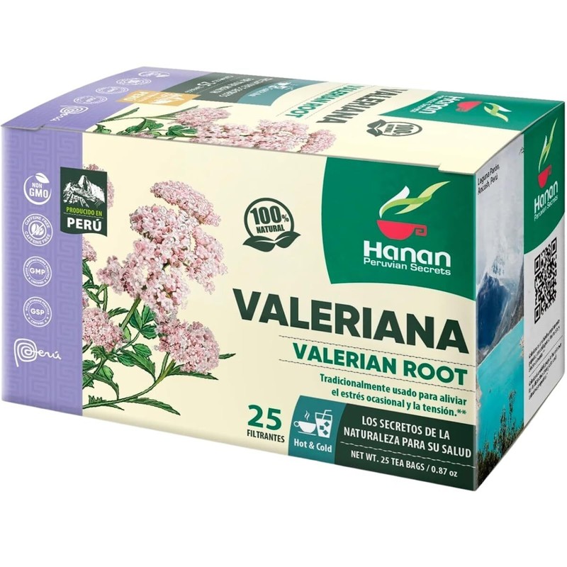 Organic Valerian Root Tea 25 Count Caffeine Free Herbal Sleep Aid Tea Bags