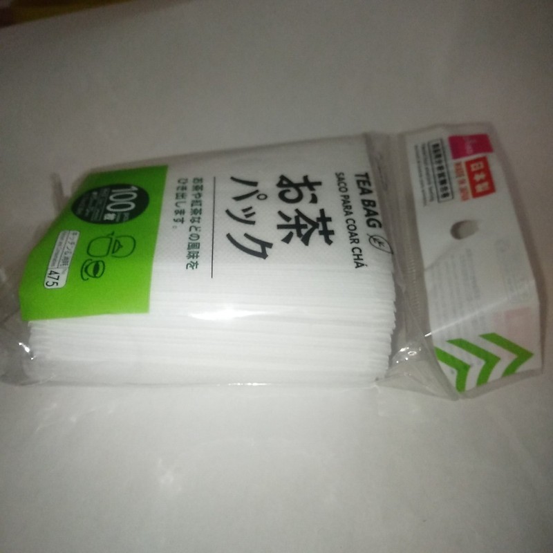 DAISO Tea Filter Bags 200pcs Disposable Paper Tea Bags 100x2 Made in Japan gallery