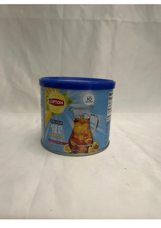 Diet Lemon Iced Tea Mix 10.Qaurts Zero Sugar Caffeinated Drink Powder Exp:09/26