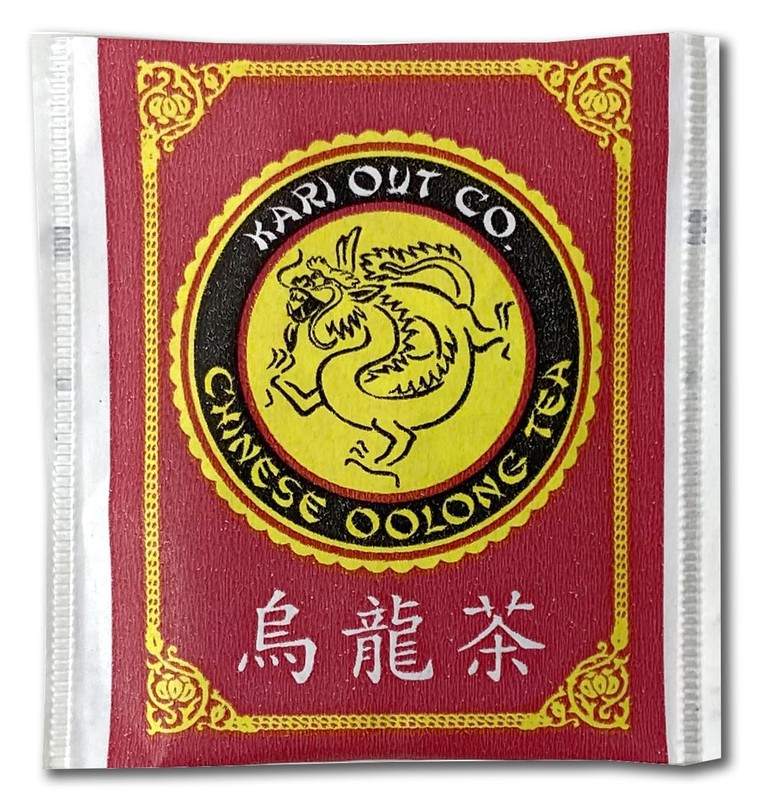 Crait Kari Out Chinese Restaurant Tea Individually Wrapped Oolong Bags,...