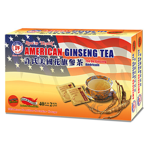 許氏花旗蔘茶 Hsu’s American Ginseng Tea 40 Tea Bags (2x20bgs) – USA Seller FREE SHIP!