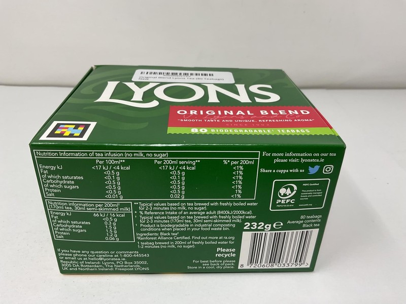Original Blend Lyons Tea 80 Teabags gallery