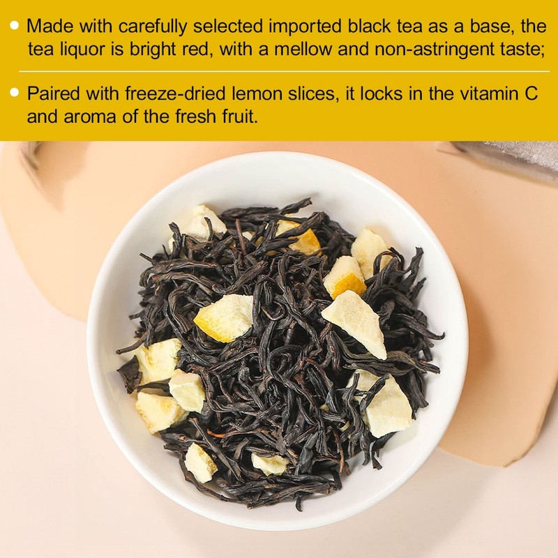 Lemon And Black Teaby Tea Refreshing Cleansing Replenishes Vitamin C 90 G gallery