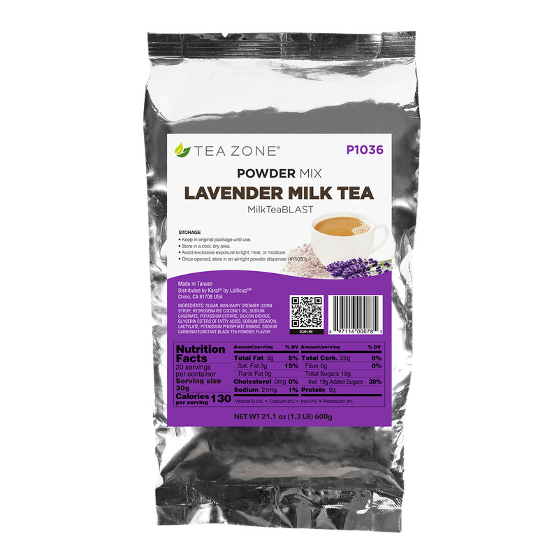 Tea Zone Lavender Milk Tea Powder/ Instant Powder for Milk Tea(1.32 lbs, P1036)