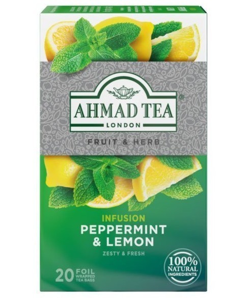 Ahmad Tea Peppermint & Lemon (20 Teabags)