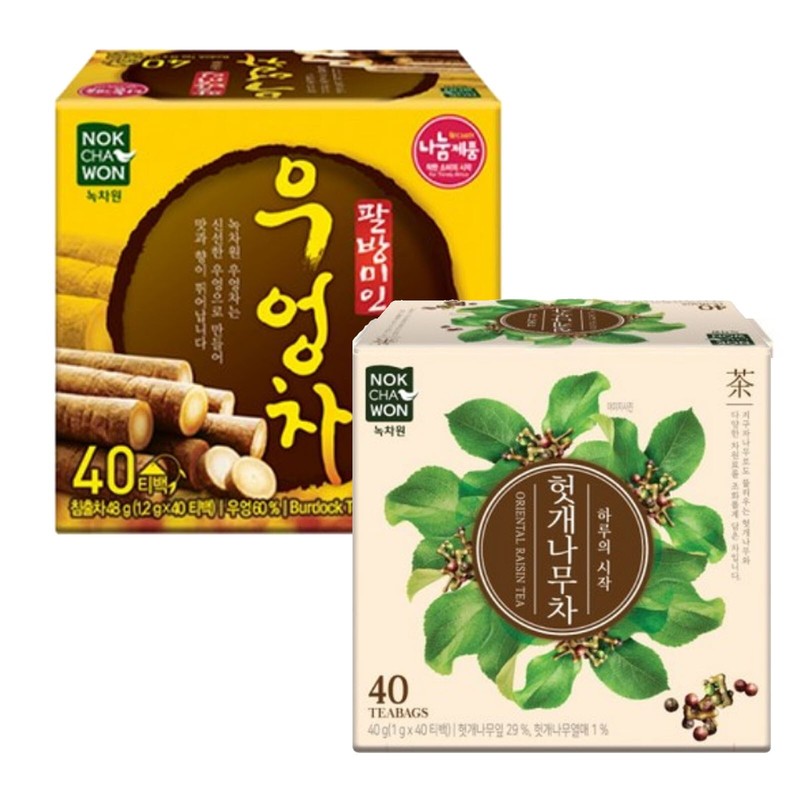 Korea Oriental Raisin Tree Tea + Burdock T 80 T bag Nokchawon Free Shipping wt t