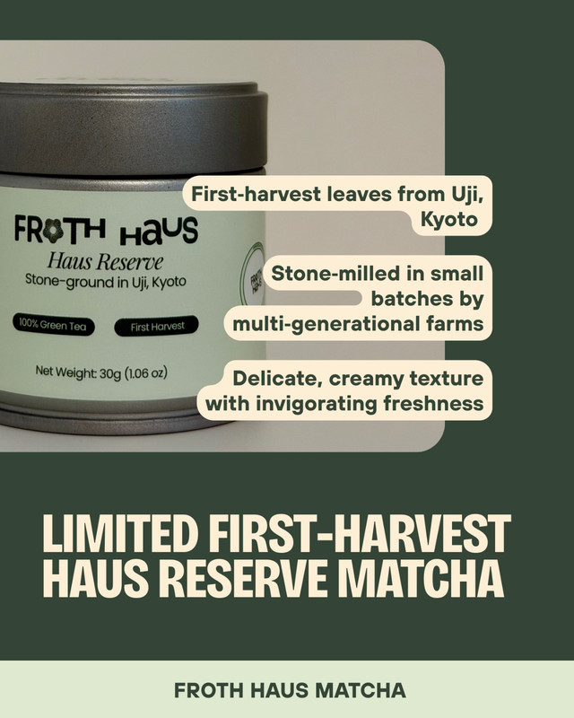 Authentic Premium Grade First Harvest matcha. Stone milled & shade grown in Uji gallery