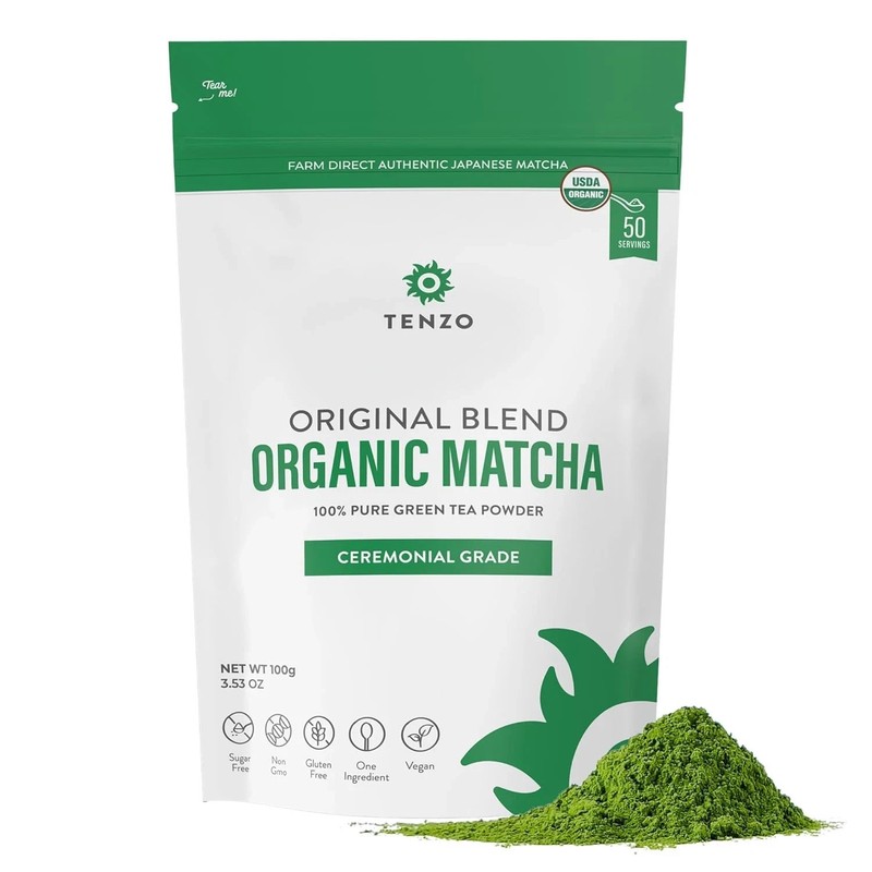 Tenzo Matcha Green Tea Powder | USDA Organic – 2 Pk exp sep/2025 ATENTION