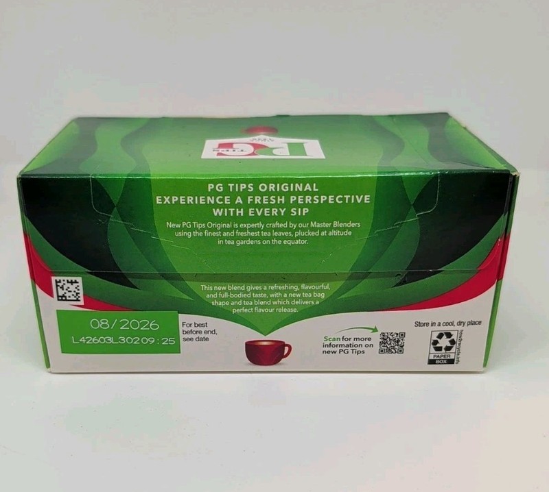 Experience PG Tips Black Tea, 40 Count Non-Pyramid Bags for Tea Lovers gallery