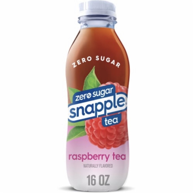 Snapple 16oz 5pcs Zero Sugar RASPBERRY TEA New Fresh & Sealed Diet (5 Drinks)