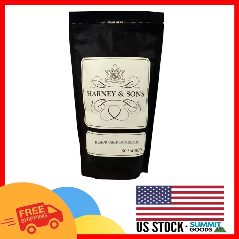 50 Sachets of Gourmet Black Cask Bourbon Tea – Infused with Vanilla & Caramel