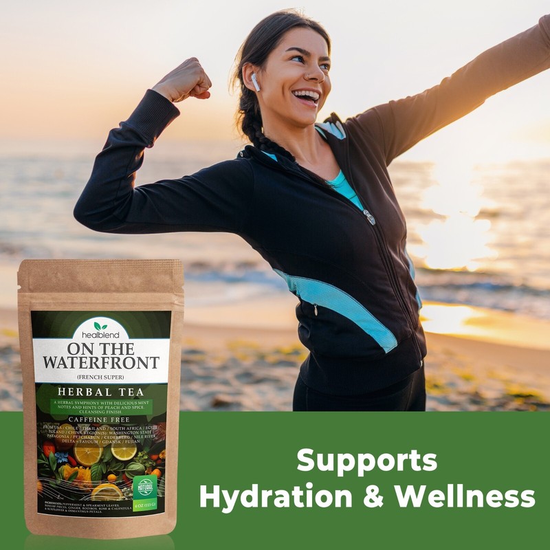 Supports Hydration& Wellness, Raspberry, Spearmint and Peppermint Loose Leaf Tea gallery