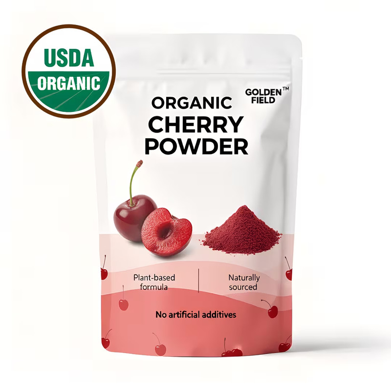 Natural Organic Cherry Powder For Modern Drinks Pastries And Dessert Toppings