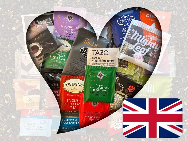 Breakfast Tea Bag Sampler Variety Pack – 24 Single-Serve Varieties – 19 Brands