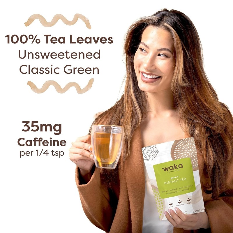 Quick-Dissolve Instant Green Tea - Original Flavor, Vegan 4.5oz Bag, 200 Cups gallery