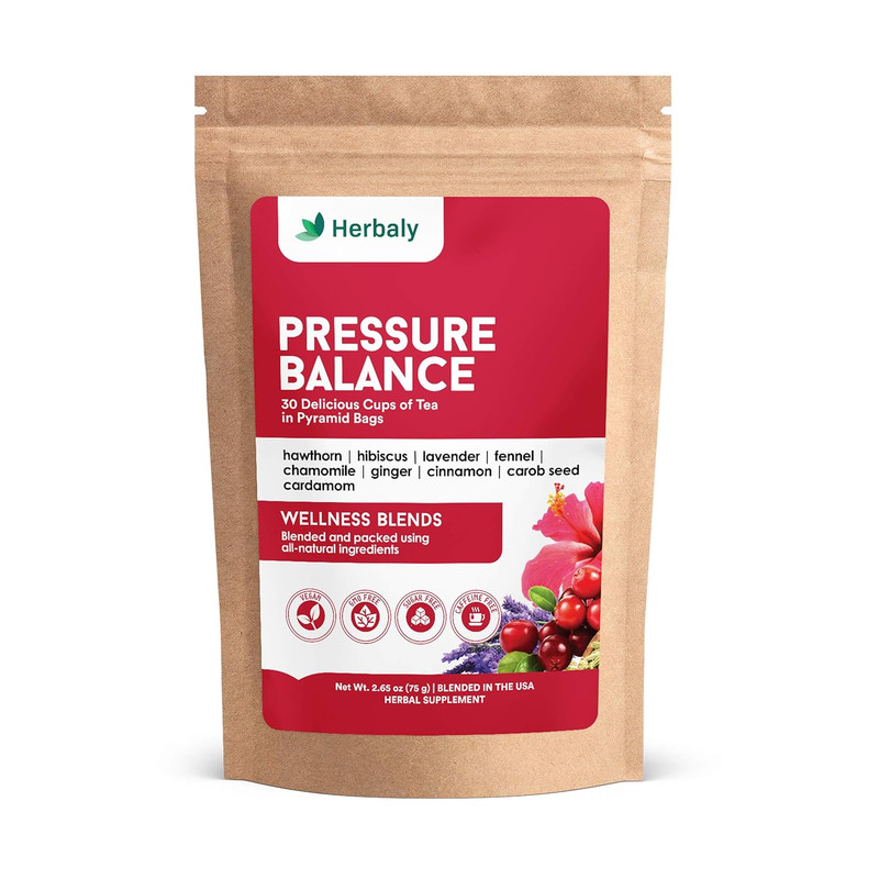 Herbaly Heart Functional Tea – 9 Superherbs – Natural, Organic, Non-Gmo, Caffein