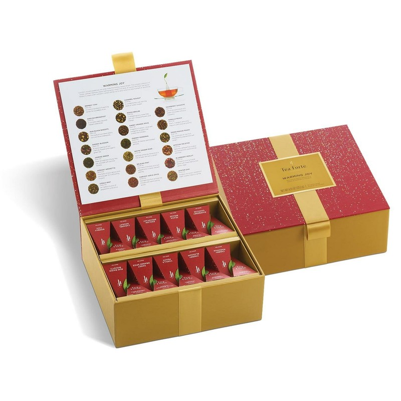 Tea Forte Chests 40 Handcrafted Pyramid Infusers Warming Joy