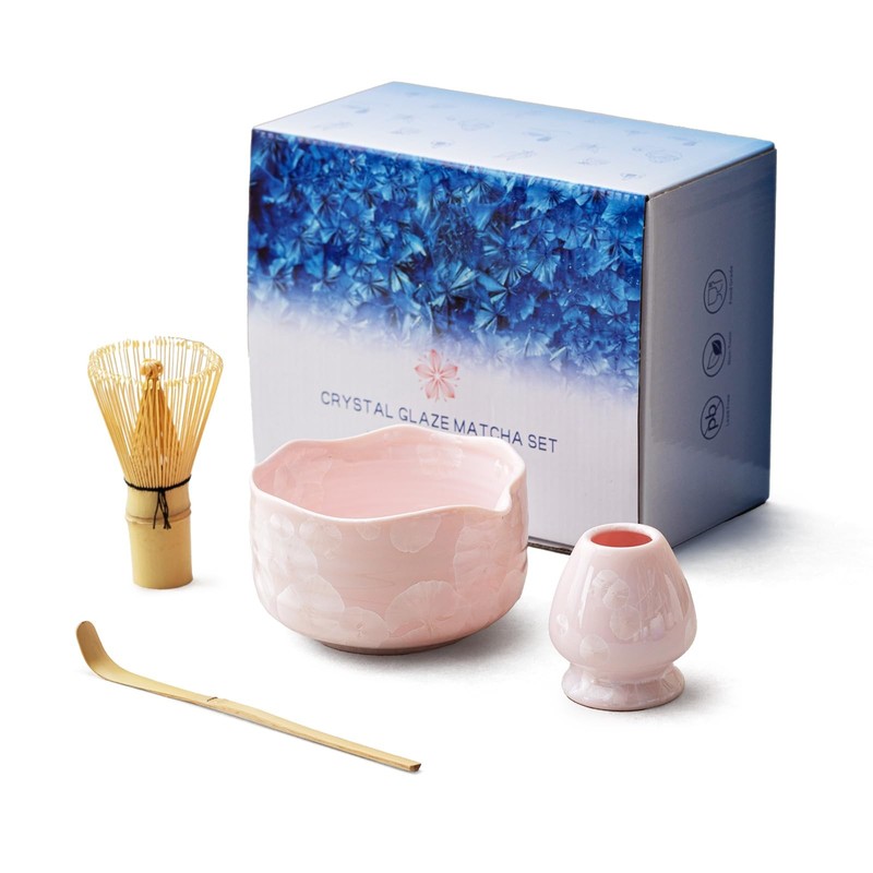 Matcha Set – 4 Pcs Food Grade Kit with Spouted Bowl, Whisk, Scoop – Unique