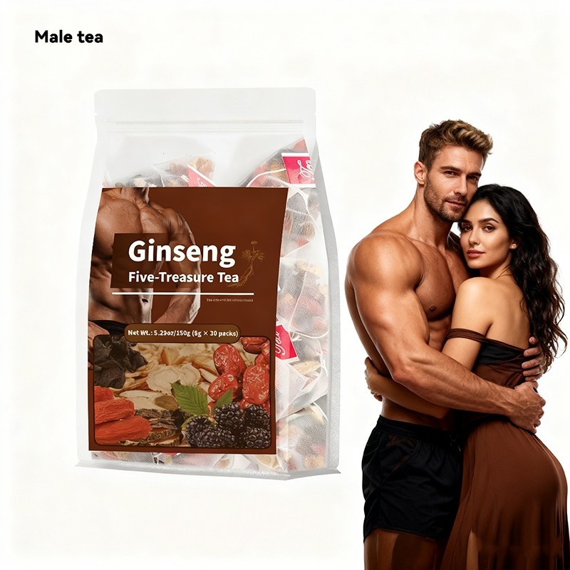 3PC Ginseng Five-Treasure & Ten-Treasure Tea Bagged 150g (30 bags) Asian Herbal