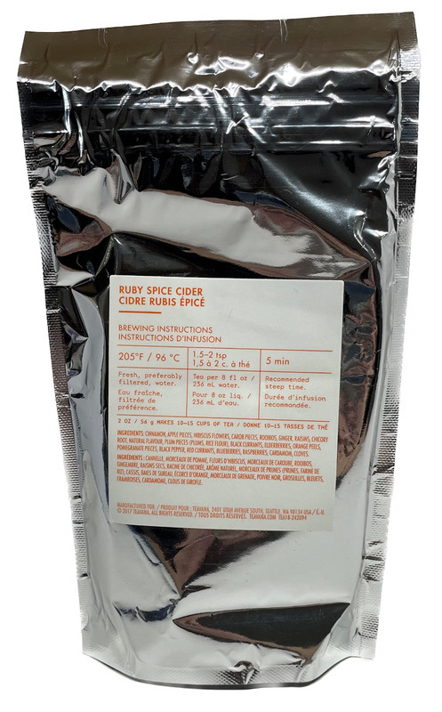 Teavana Ruby Spice Cider Rooibos Herbal Loose Leaf Tea 2 Oz Factory Sealed Bag gallery