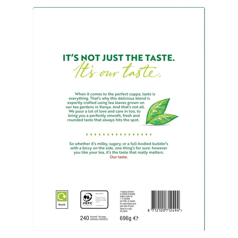 PG Tips Tea Bags Original Biodegradable tea 1 x PACK OF 240 gallery