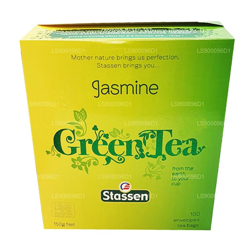 Stassen Pure Jasmine Green Tea, 100 Tea Bags