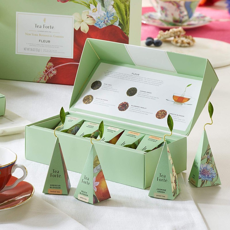 Fleur Petite Presentation Box Tea Gift Set Sampler, 10 Count, 2 of Each Variety gallery