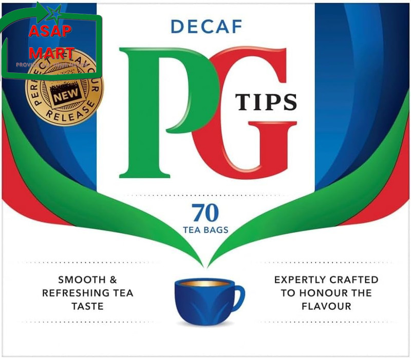 PG Tips Tea Bags Decaf 70-Count Tea Bags, Pack of 3