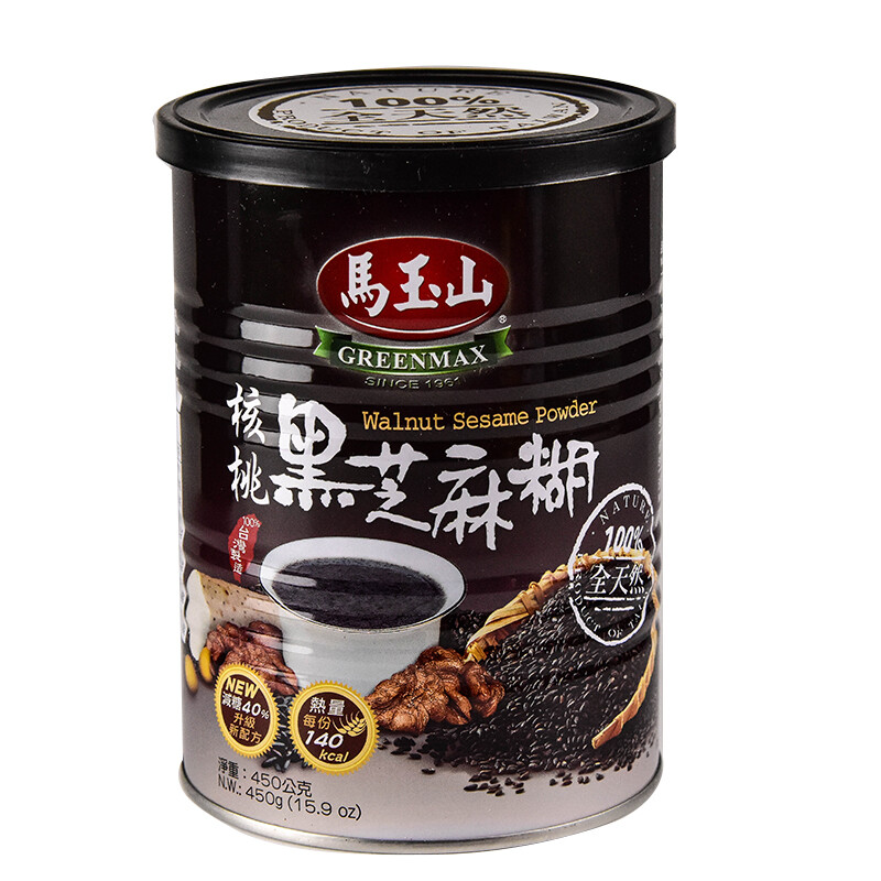 馬玉山 Greenmax Walnut Sesame Powder/ Apricot Kernel Powder 450g (Select)
