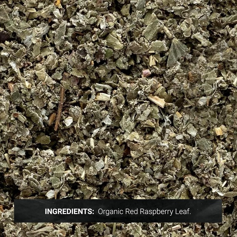 16 Oz Bulk Bag Organic Red Raspberry Leaf Caffeine-Free Loose Leaf Herb for Tea gallery