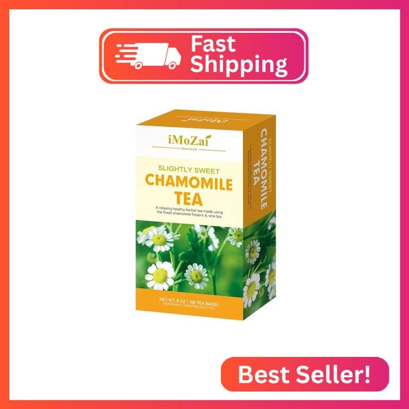 Imozai Chamomile Tea Bags 100 Count Individually Wrapped